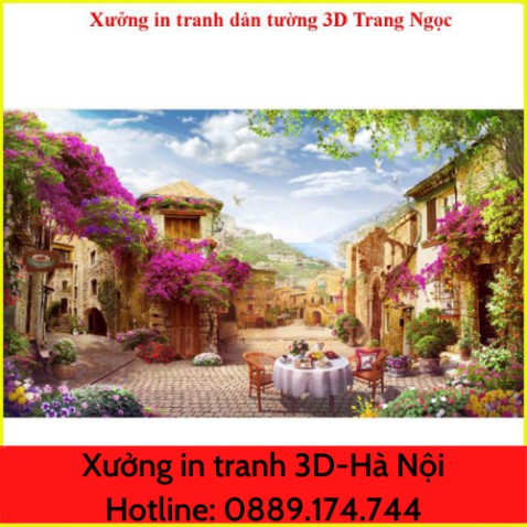 [Giá tại xưởng] Tranh dán tường 3D, phòng khách, phòng ngủ Zalo o889.174.744