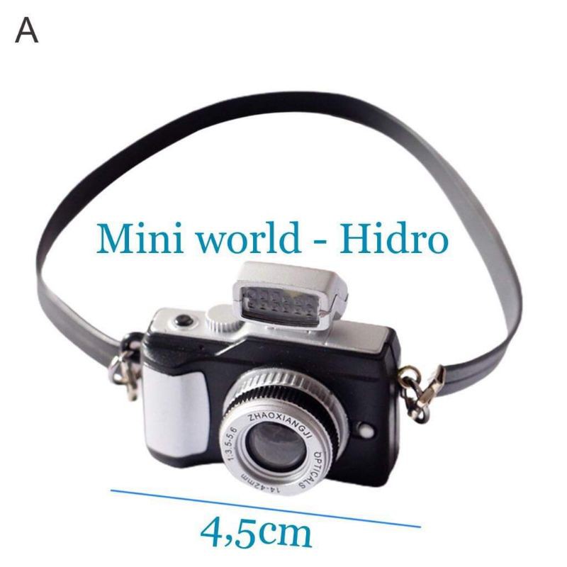 Máy ảnh chụp hình mini có đèn và nhạc cho búp bê. Đồ chơi máy ảnh