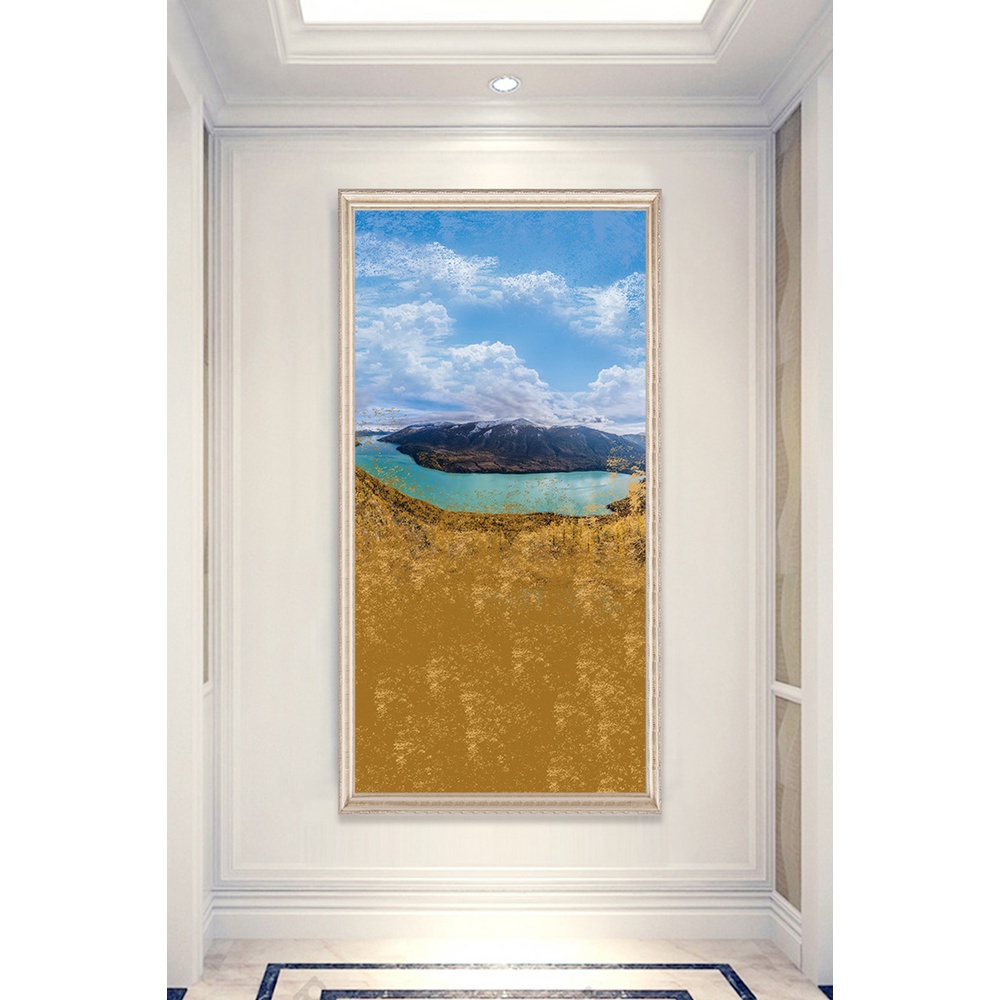 In hình ép gỗ Laminate TRANH HÀNH LANG HIỆN ĐẠI - Mẫu 90 (50x75, 60x90, 70x110). In ảnh theo yêu cầu