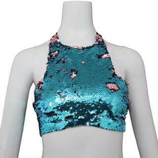 Áo lửng hai dây đính sequin quyến rũ dành cho nữ