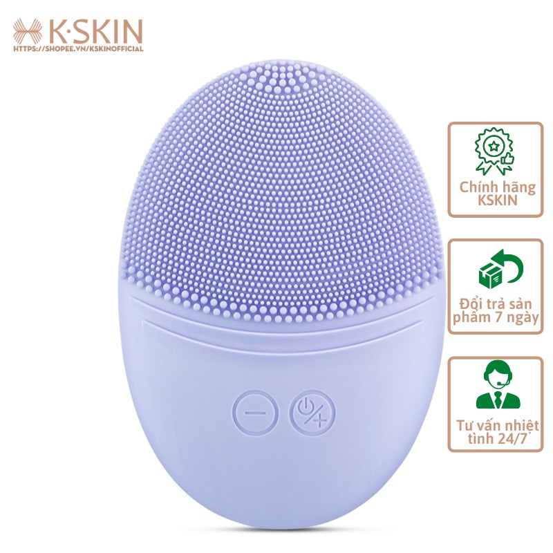 Máy rửa mặt massage KSKIN KD303. Làm sạch da, trẻ hóa da bằng công nghệ sóng siêu âm, sạc cảm ứng, rửa tẩy trang