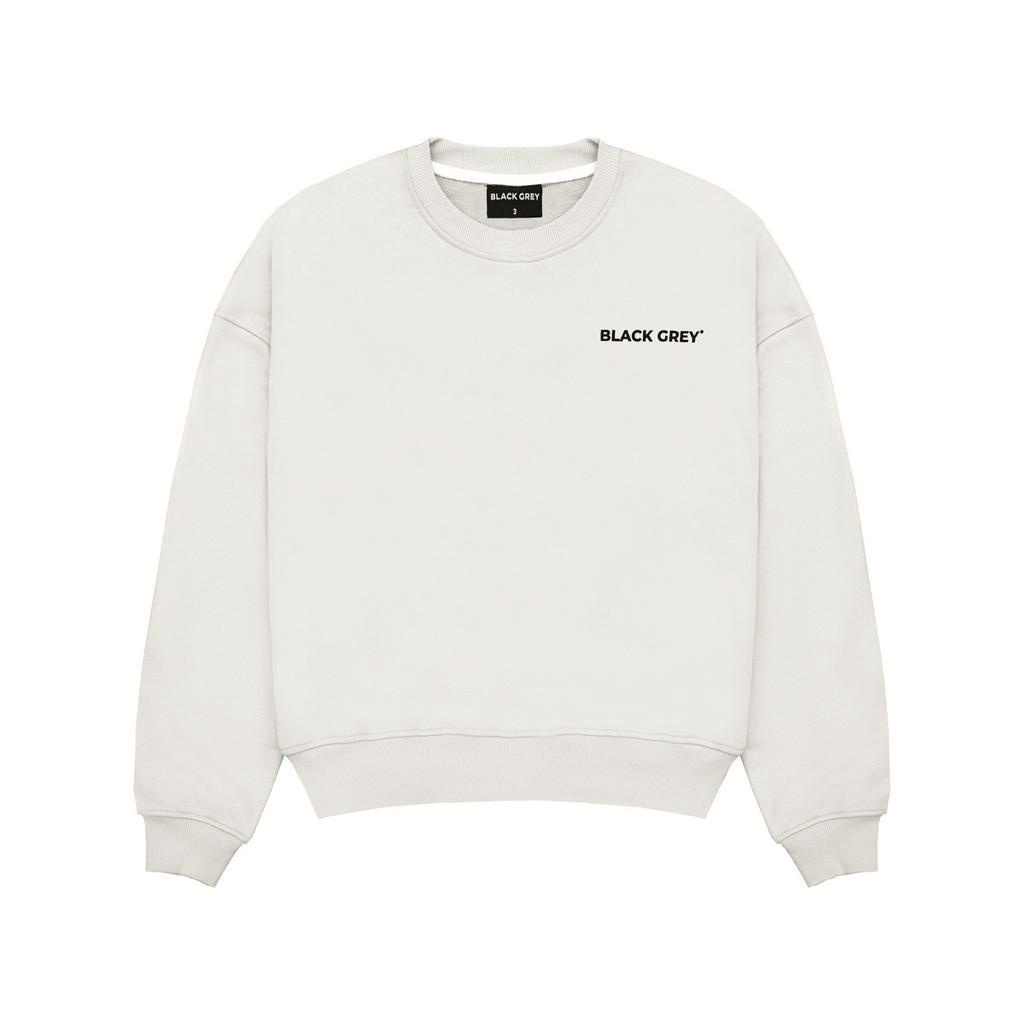 Áo Sweater Black Grey x Four Basic x Grey - Cream