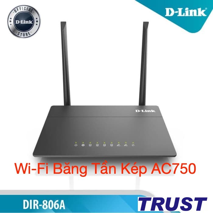 [Tiêu chuẩn Châu Âu ] D-Link Bộ Phát Wi-Fi Băng Tần Kép AC750 750Mbps DIR-806A (Đen) - Bảo Hành 24 Tháng | BigBuy360 - bigbuy360.vn