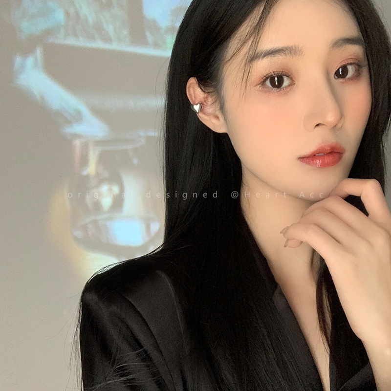 Khuyên Kẹp Vành Tai Hình Trái Tim Sang Trọng Sành Điệu Cho Nữ