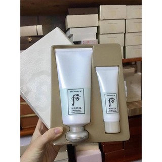 Set Sữa rửa mặt Whoo Brightening Cleansing Foam dưỡng trắng da