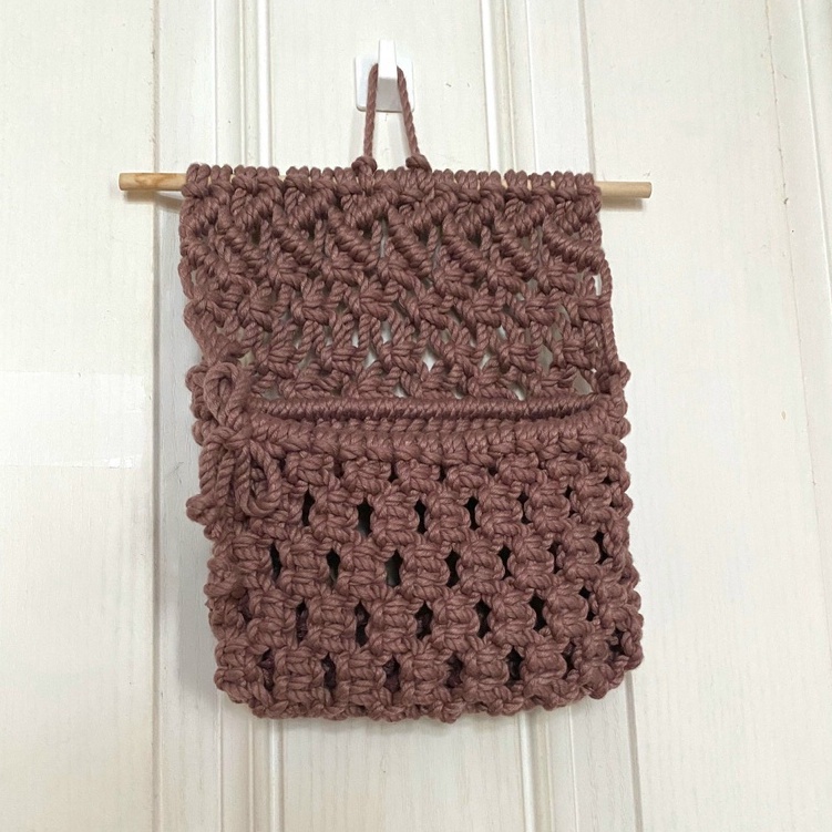 Macrame - Túi Đựng Macrame DIY Trang Trí Góc Học Tập/ Phòng Ngủ/ Phụ Kiện Chụp Ảnh