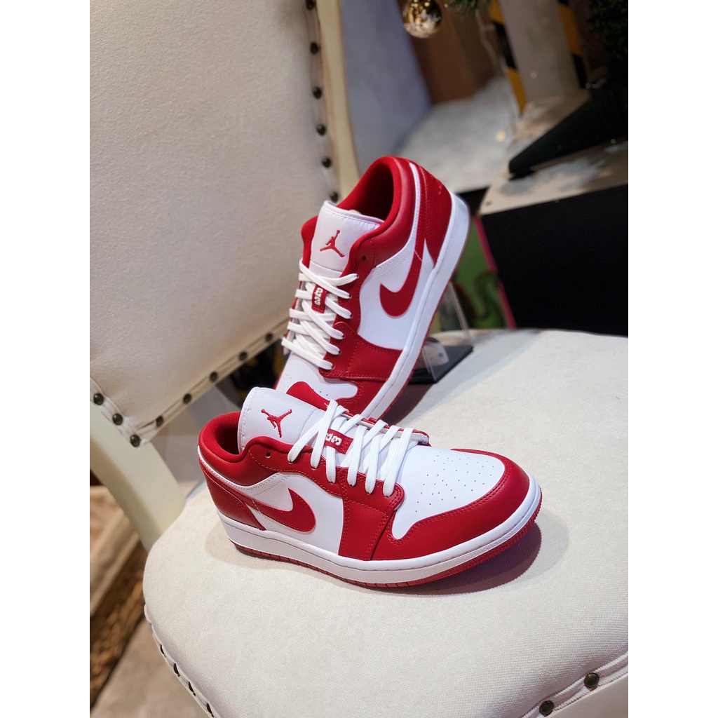 [Hot Trend] Giày thể thao Sneaker nam nữ Jordan 1 Low trắng đỏ cực hot, JD 1 Cổ Thấp Full BOX+BILL [Tặng kèm BOX Bảo vệ] | BigBuy360 - bigbuy360.vn