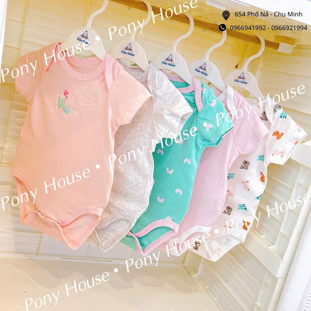 Body Chip Cộc Tay Bodysuit  Hàng Quảng Châu Chất Cotton Siêu Đẹp Mềm Mát Cho Bé Trai Bé Gái Từ Sơ Sinh đến 9 Tháng