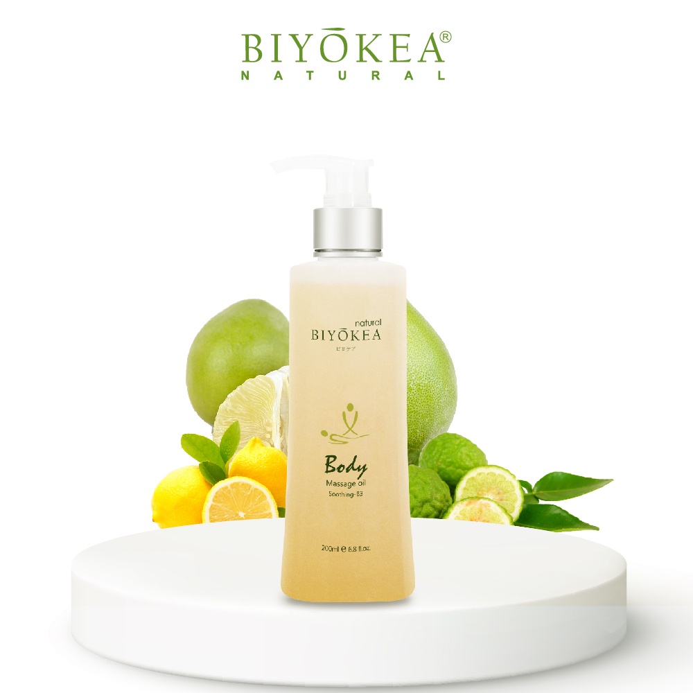 Dầu Massage Body Biyokea Soothing B3 Thư Giãn, Dưỡng Ẩm, Sáng Mịn Da