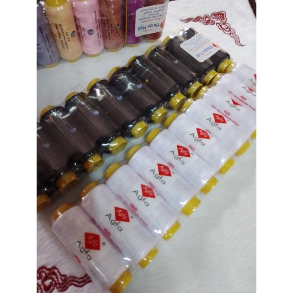 Bán lốc 10 cuộn chỉ agfa may đồ có nhiều màu lựa chọn