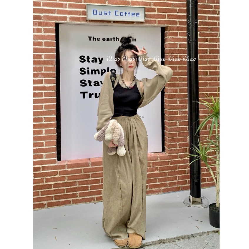 Cocory vn Áo cardigan Dệt Kim Mỏng Phong Cách Hong Kong Cổ Điển Cho Nữ