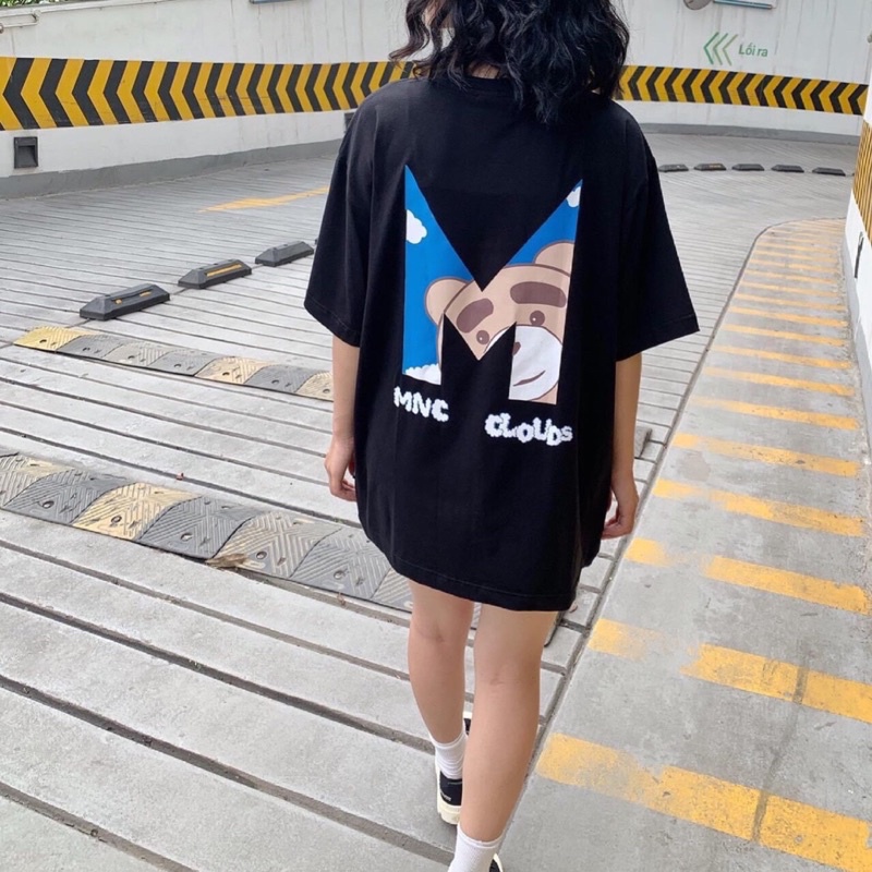 Áo Thun tay lỡ unisex Gấu MNC