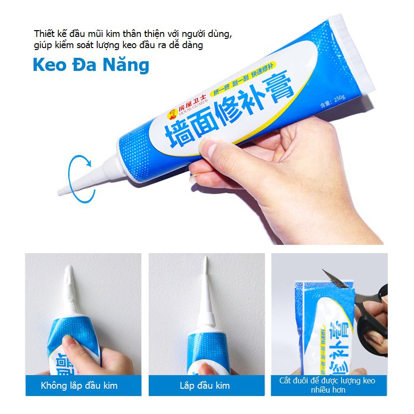 [FREESHIP] KEO VÁ TƯỜNG CHỐNG THẤM, CHỐNG NỨT 250gr (8629, LVQ)