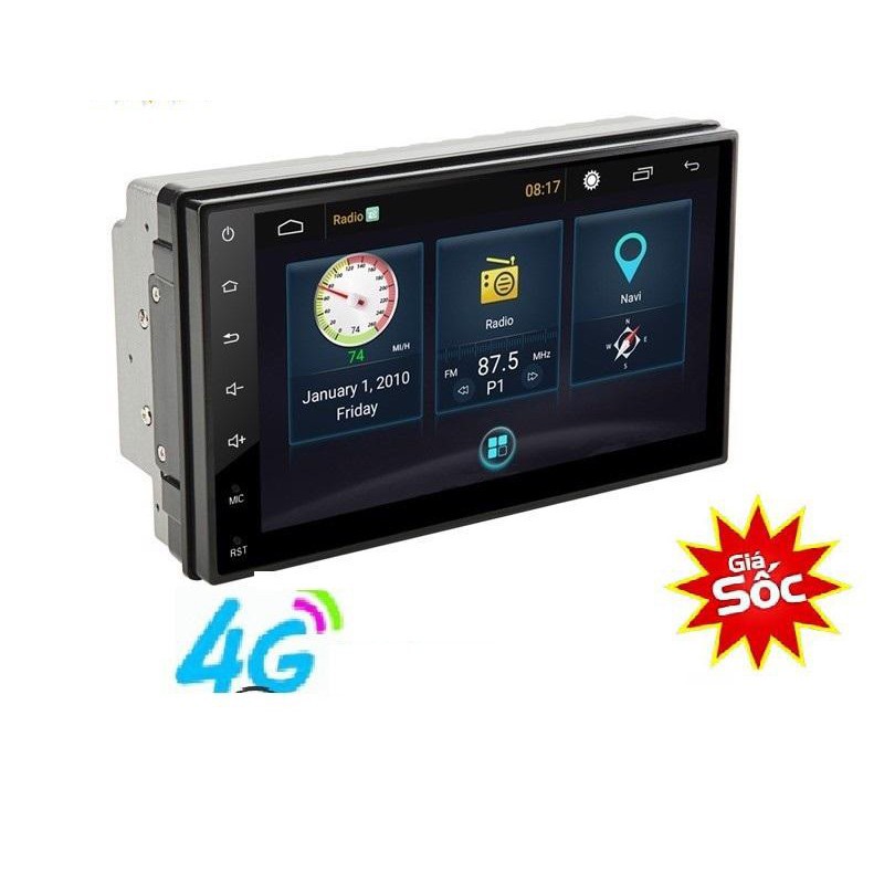 Màn hình lắp sim 4G cho ô tô 7 INCH, xem youtube, thu, phát wifi, GPS chỉ đường, camera lùi, cam hành trin, GIÁ GIẢM SỐC