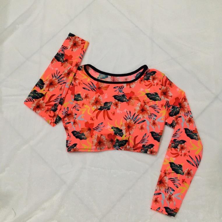 Áo Bơi Lẻ Phom Crotop Tay Dài Hoạ Tiết Mẫu 1-4 ་ | BigBuy360 - bigbuy360.vn