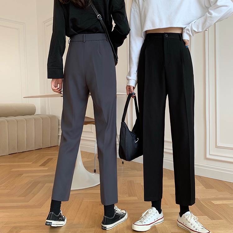 Quần dài nữ SUXI cạp cao thanh lịch thời trang mùa thu