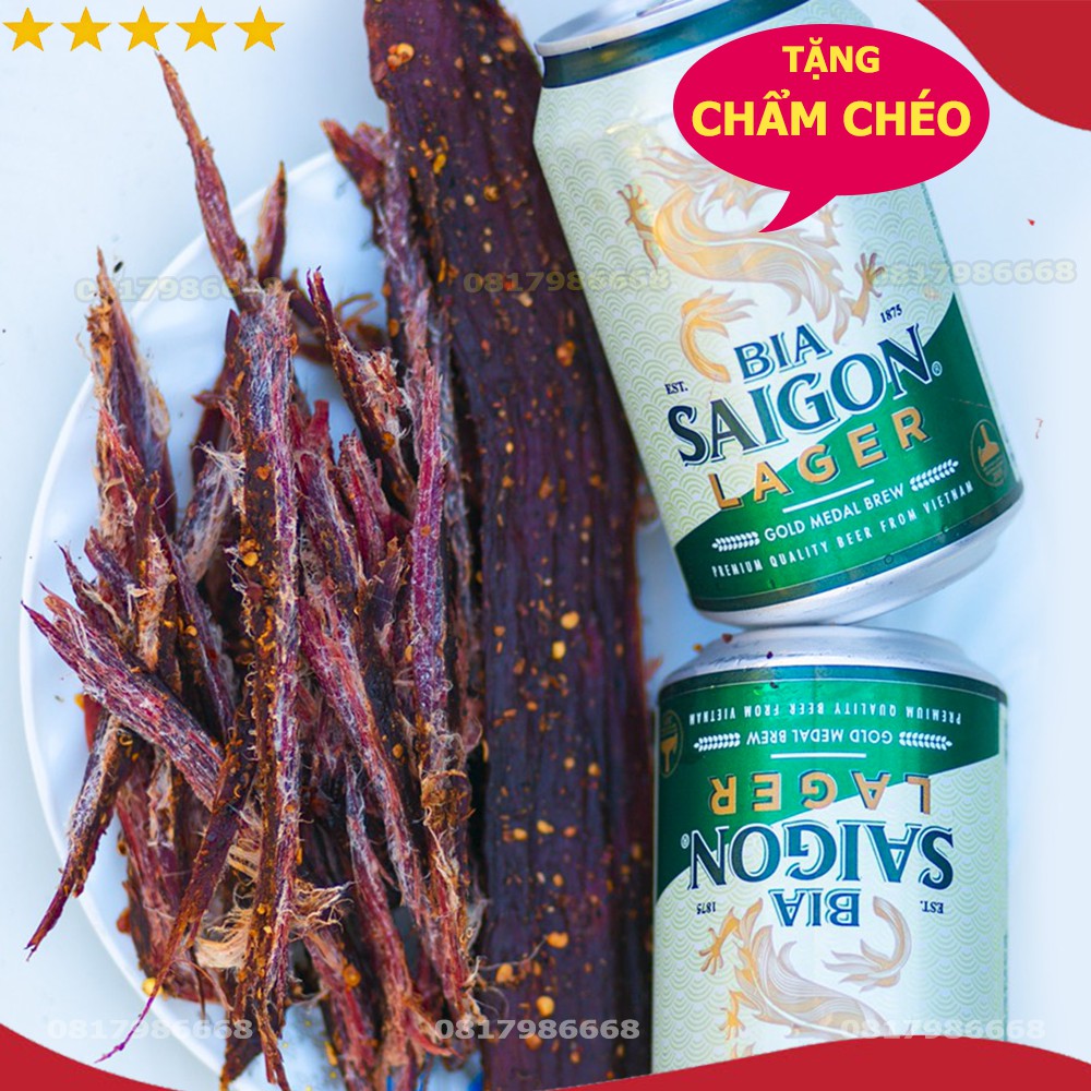 Thịt Trâu gác bếp Mường Then 500G 🔹Tặng Chẩm Chéo🔹 Khô trâu chuẩn vị Tây Bắc ngon sạch