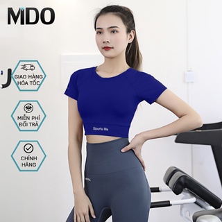 Áo tập gym, yoga nữ Mido A55 kiểu áo croptop body dùng tập thể thao, gym, yoga, zumba, chất liệu siêu co giãn
