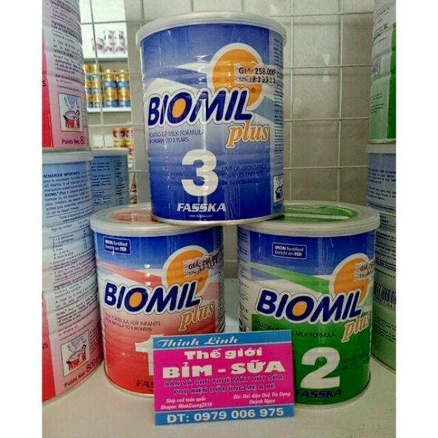 Sữa Biomil 1/2/3 400g date mới nhất