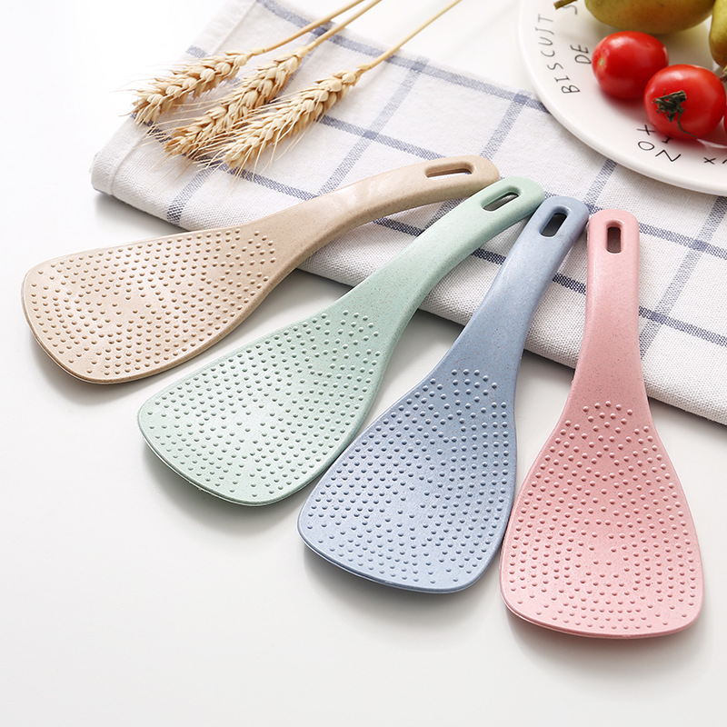 Wheat Straw Material Rice Spoon Kitchen Utensil Rice Paddle