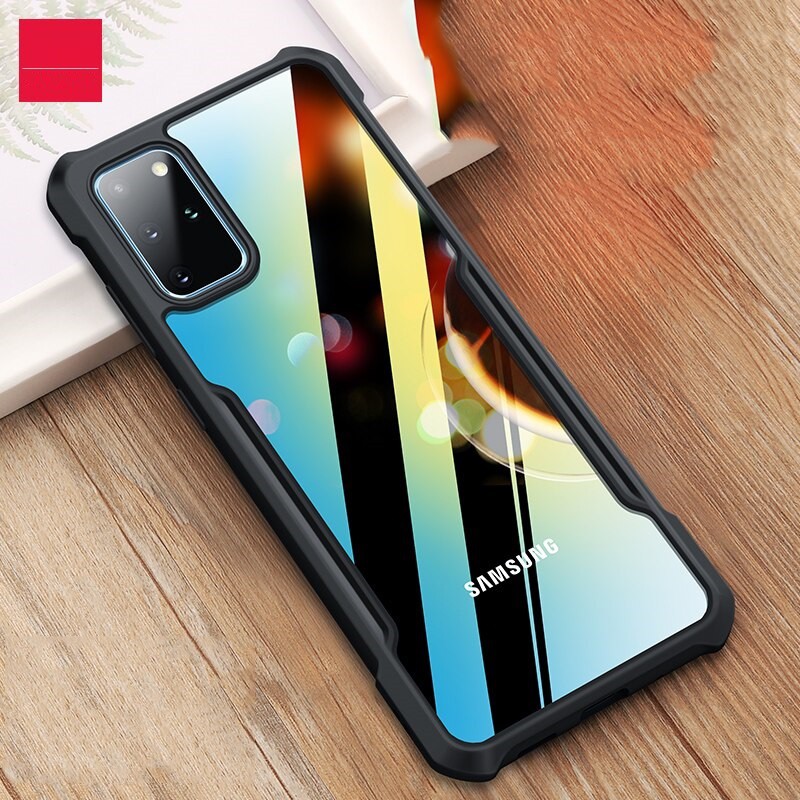 Ốp lưng chống sốc lưng trong cứng, viền dẻo nhiều màu NTC cho các dòng điện thoại Samsung / Oppo / Realme