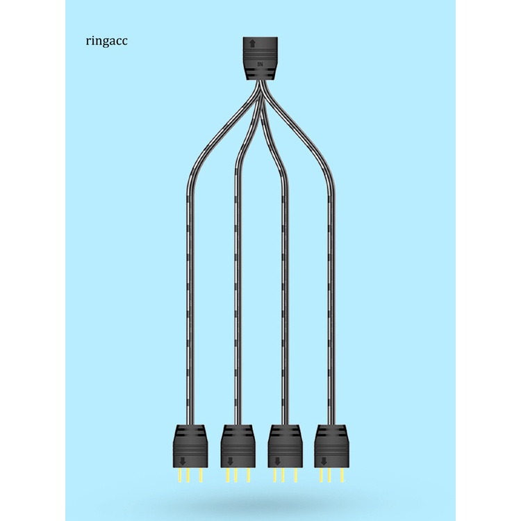 Dây Cáp Chia Cổng Argb 33.5cm 1 Sang 4 Cho Bo Mạch Argb