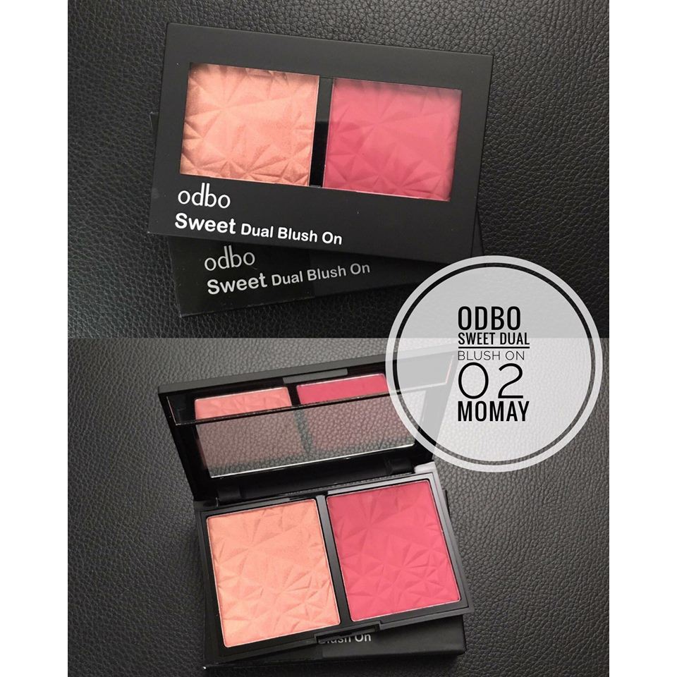Phấn Má Hồng 2 ô ODBO Sweet Dual Blush On (OD160) | BigBuy360 - bigbuy360.vn