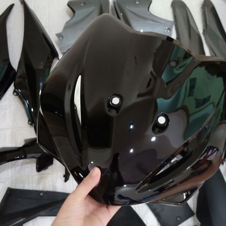 Bộ dàn áo xe WAVE S110 - RS110 màu ĐEN đời 2009 đến 2010, nhựa ABS nguyên sinh