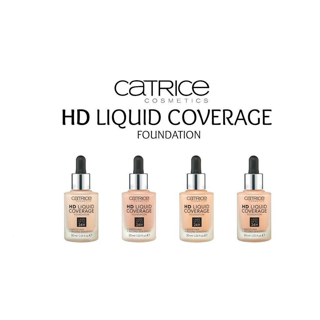 Kem Nền Che Phủ Hoàn Hảo Catrice Hd Liquid Coverage 30ml #030 Sand Beige