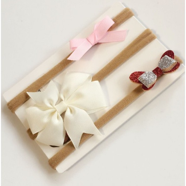 Set 3 Băng Đô Hoa Dễ Thương Cho Bé Gái
