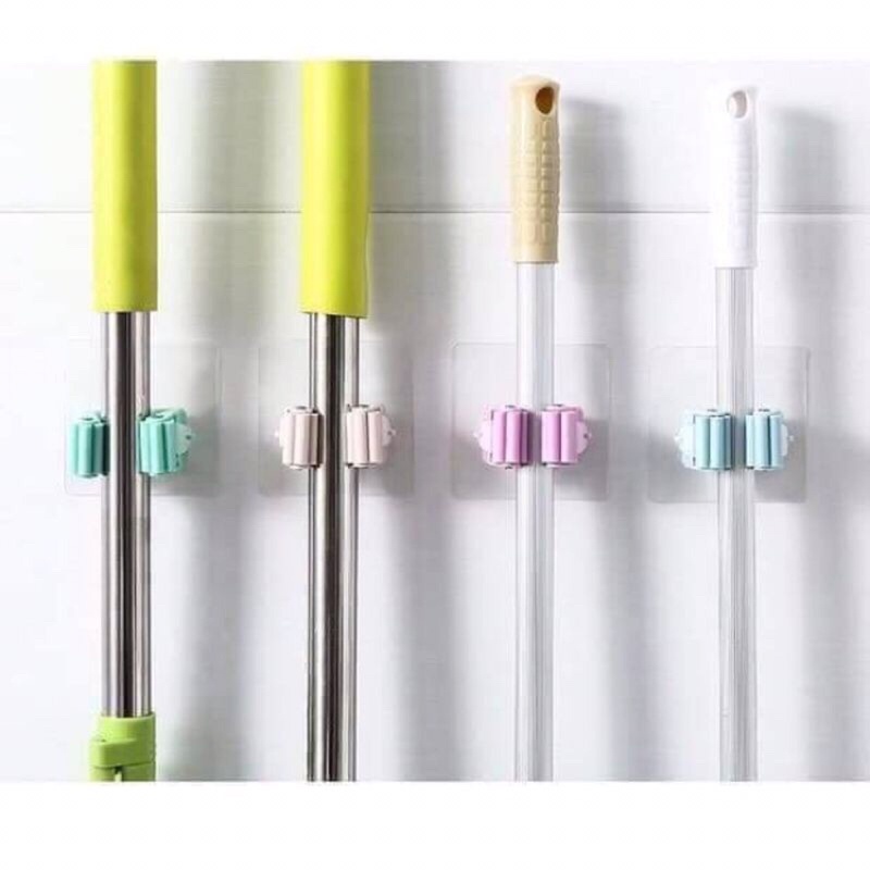 Móc Kẹp Chổi Dán Tường Chắc Chắn Tiện Lợi