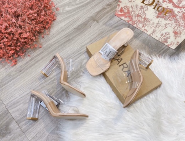 HÀNG FULL BOX CÓ SẴN Guốc mika 2 cầu 7cm-9cm