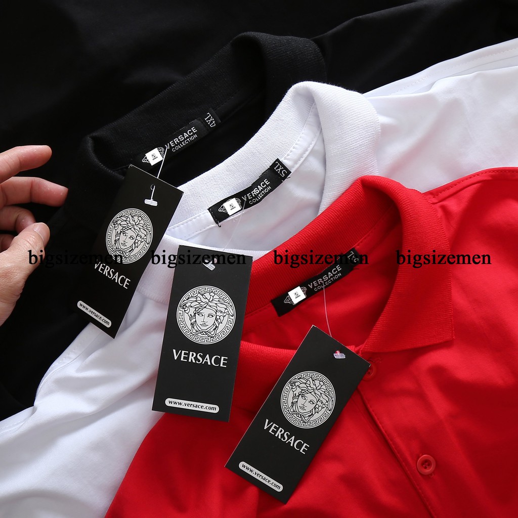 [bigsize <130kg] áo thun polo nam tay ngắn có cổ bigsize - VS | BigBuy360 - bigbuy360.vn
