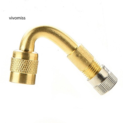 Van nối bơm lốp xe cong góc 45 độ dành cho xe hơi/xe mô tô/xe đạp