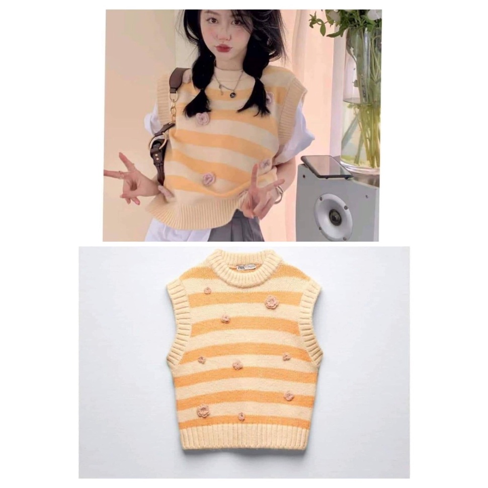 Áo gile zara aut sz s, m