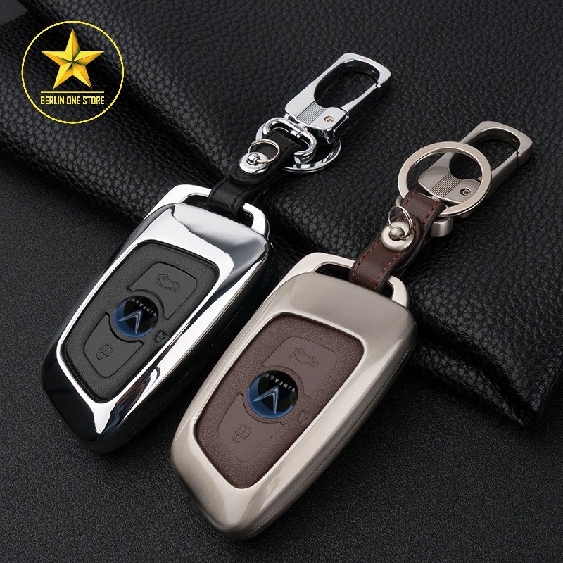 - Ốp kim loại bọc chìa khóa xe hơi ô tô Vinfast Lux A &  Vinfast Lux SA đẳng cấp - Logo Vinfast - Mẫu 9