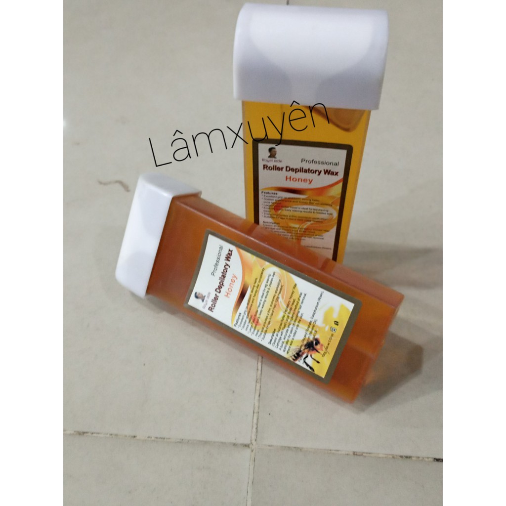 Sáp/wax lông dạng thẻ Roller Depilatory Wax Honey  FREESHIP  tẩy bỏ lông cứng se khít lỗ chân lông trắng sáng mềm mại.