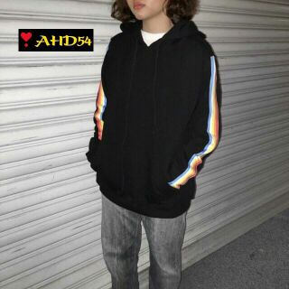 Áo khoác nỉ hoodie 7 sắc cầu vồng
