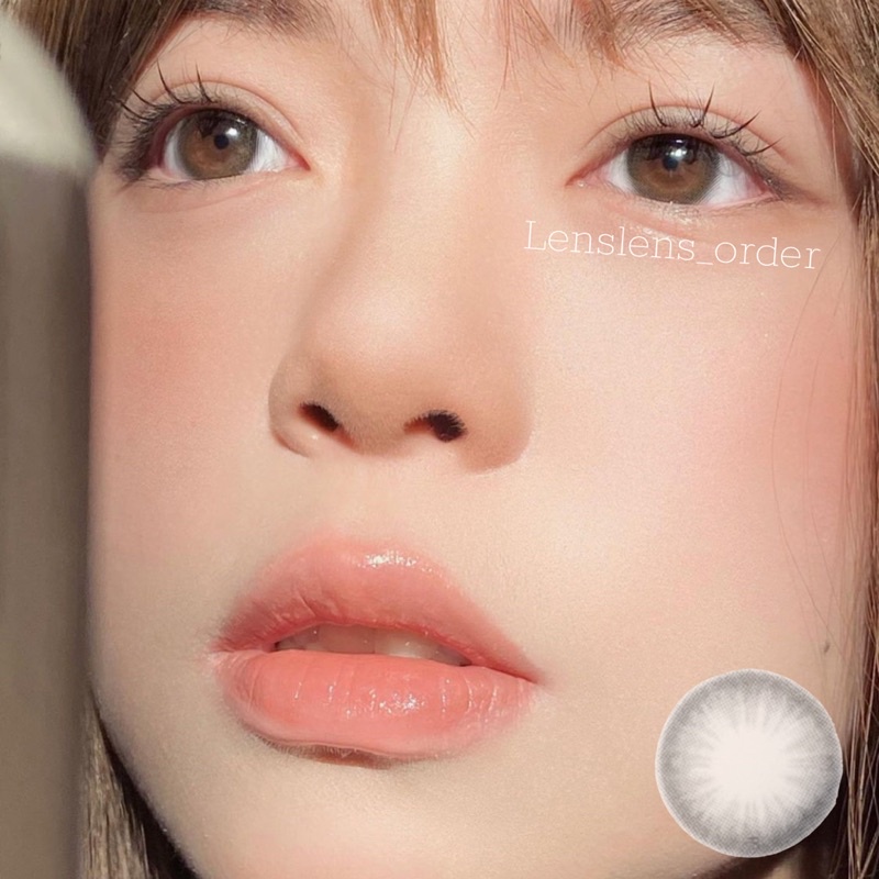 Kính Áp Tròng Lens Mắt Màu Xám Tro Tự Nhiên Trong Trẻo Đủ Độ Cận [Vui Lòng Đặt 2 Chiếc]