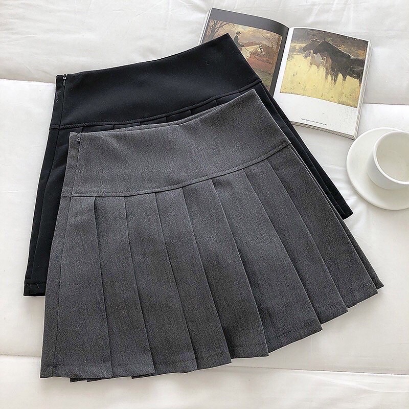Chân Váy Nữ Lưng Cao xếp ly to m037