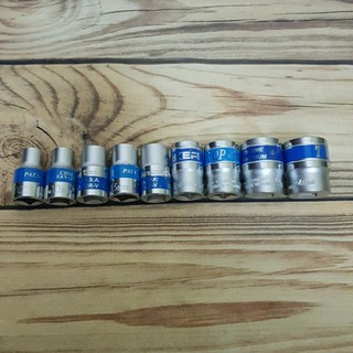 Bộ 9 đầu tuýp khẩu vặn ốc chân 1/2.