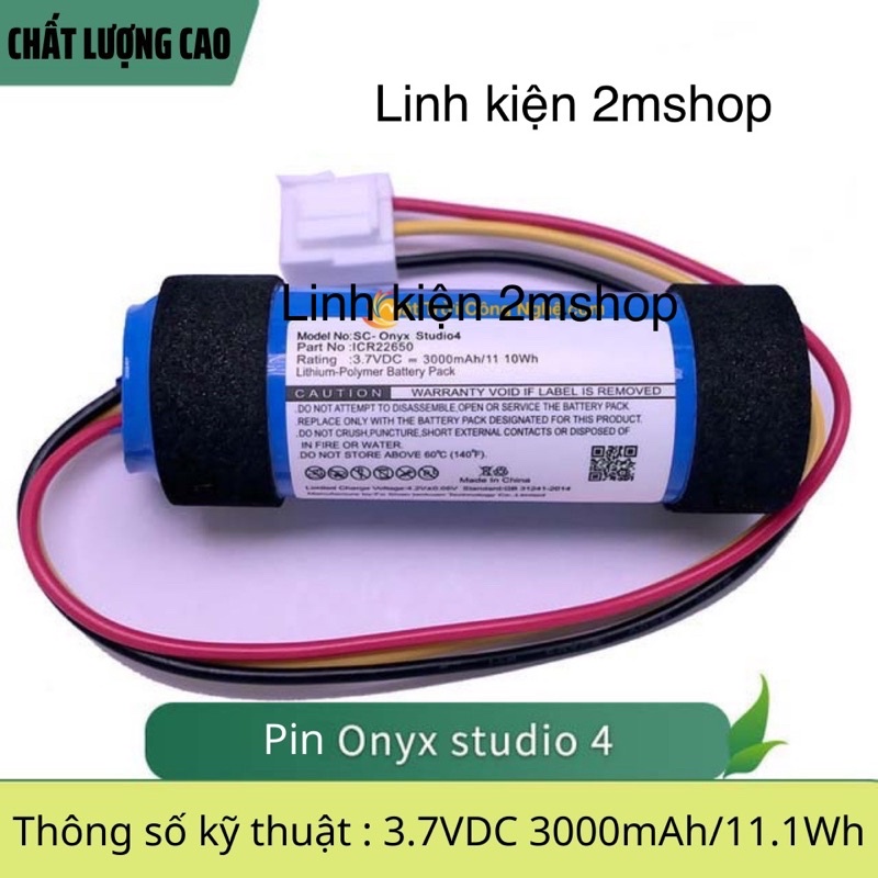 Thay pin harman Kadon onyx studio 4. Pin thay thế cho loa studio 4. linh kiện 2mshop