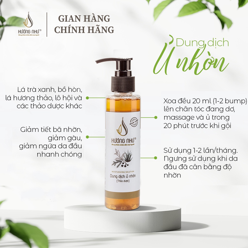 Dung dịch ủ giảm nhờn Hương Như [GIẢM NHỜN TÓC, CÂN BẰNG ĐỘ ẨM, GIẢM BẾT TÓC]