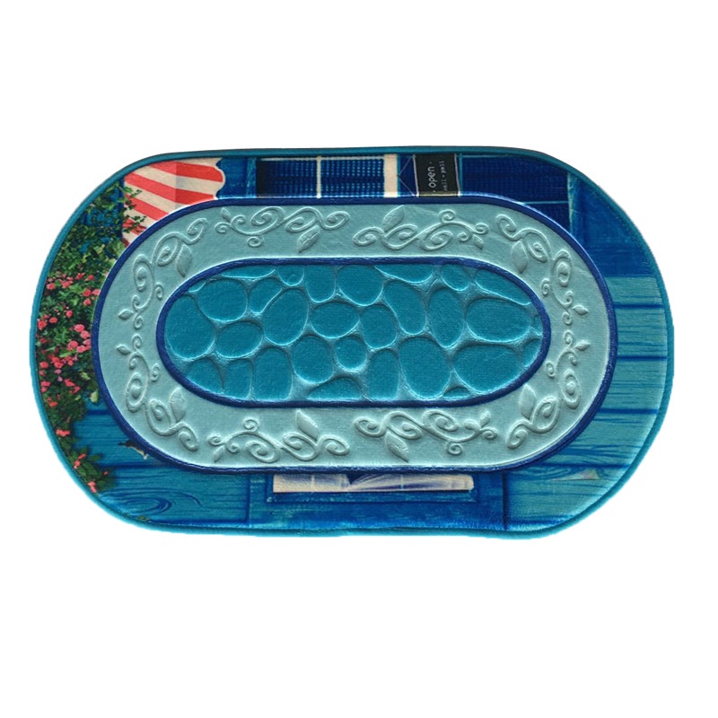 (Bán Buôn Sỉ) Thảm Ovan Lau Chân Nhà Bếp Kích Thước 50*80cm