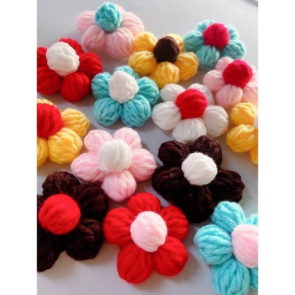 Hoa trang trí bằng len | BigBuy360 - bigbuy360.vn