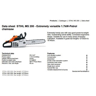 Máy Cưa xích Stihl MS 200 / MS020 BÃI ĐỨC