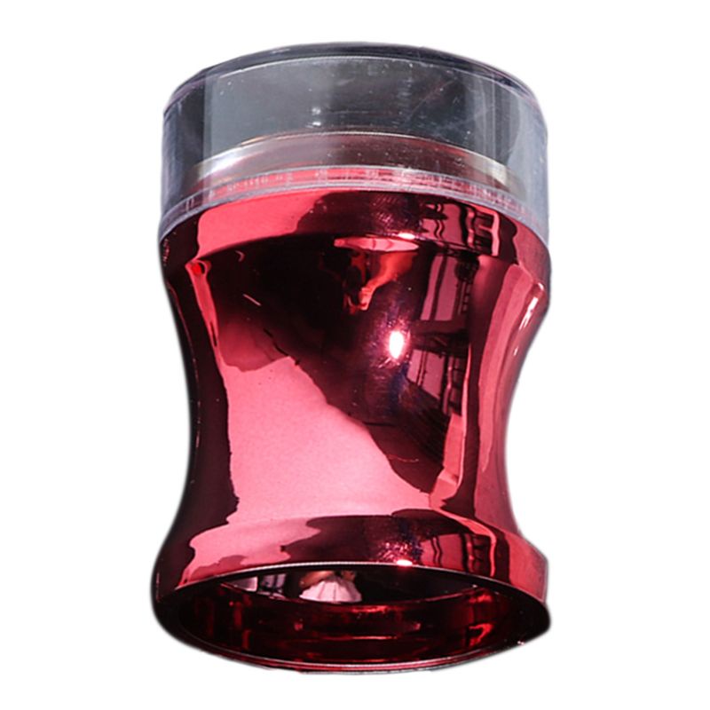 [Hàng mới về] Dụng cụ in trang trí móng đầu silicone trong suốt có vỏ bằng kim loại có thể tháo rời