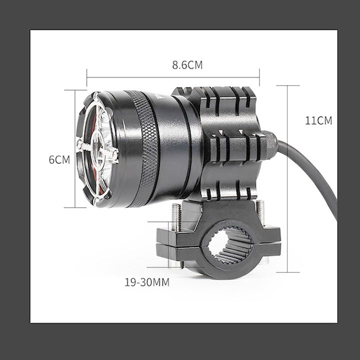 Đèn Trợ Sáng L9 MOTO-WOLF 40W Gắn Xe Máy [ Tặng Công Tắc ]
