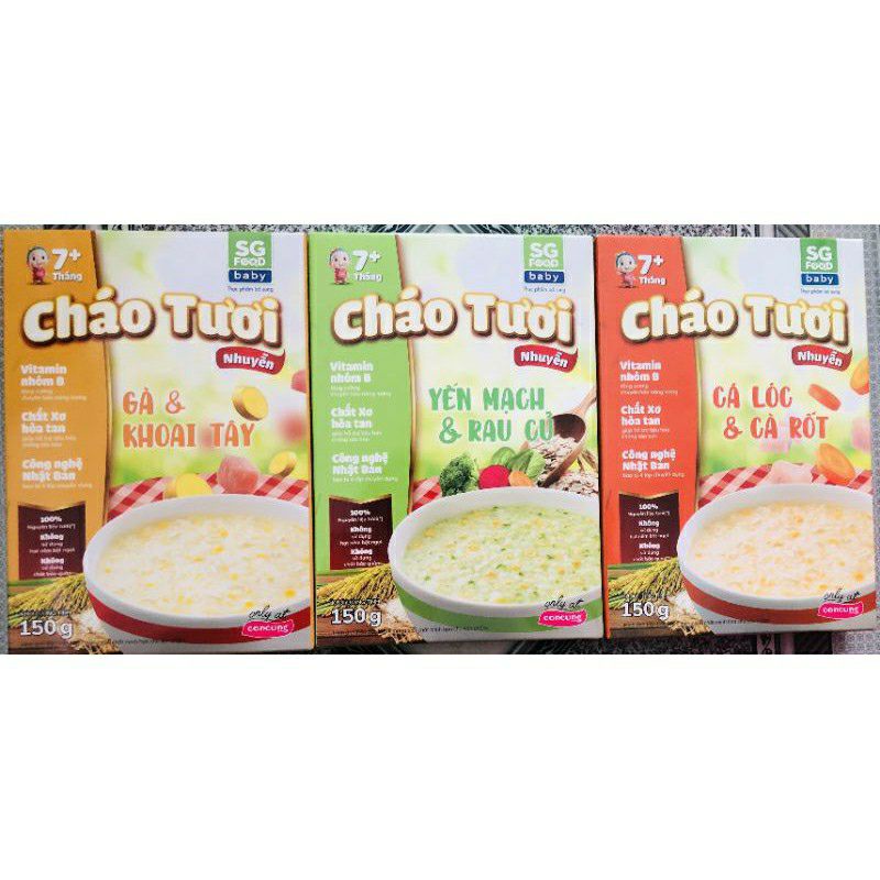 Cháo tươi nhuyễn Sài Gòn Food 150g (cho bé từ 7 tháng)