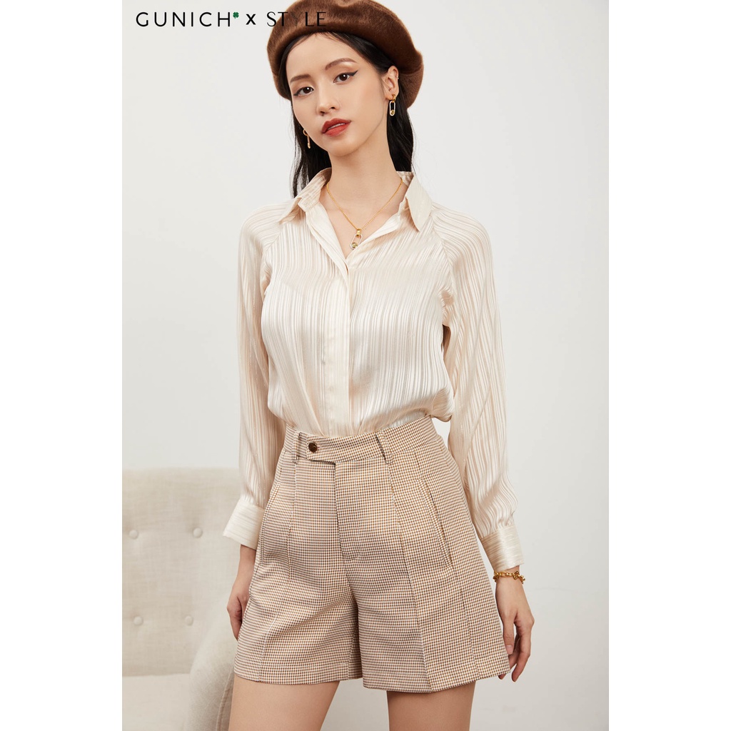 Quần Short màu cotton nanh sói Form đứng tôn dáng GUNICH